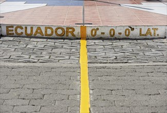 Yellow equator line