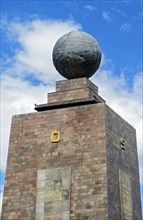 Eastern and southern sides of the Equator Monument La Mitad del Mundo