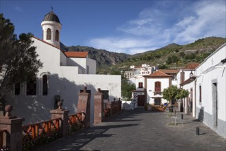 Street in the center of Tejeda
