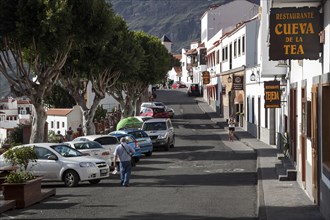Street in the center of Tejeda