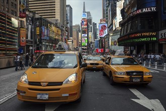 Taxis and illuminated advertising