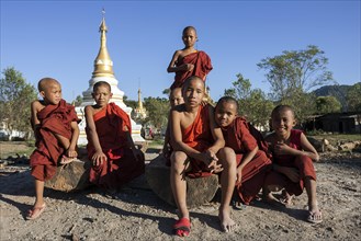 Novices at the Hsu Taung Pye Pagodas