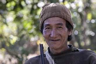 Local man from the tribe of the Lahu in a mountain village near Pin Tauk