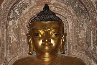 Gilded Buddha head