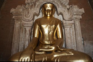 Seated gilded Buddha