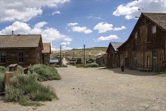 Old street in a ghost town