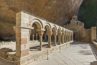 Cloister in the San Juan de la Pena Monastery