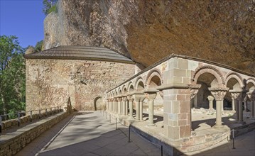 Cloister in the San Juan de la Pena Monastery