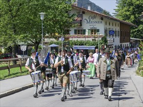 Traditional parade on the Schliersee church day