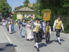 Traditional parade on the Schliersee church day
