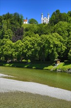 Holy Cross Church with Leonhard Chapel above the Isar