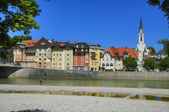 Twonscape with Isar and Parish Church of the Assumption