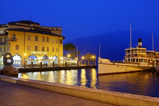 Riva del Garda in the evening
