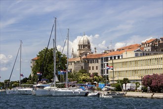 Sailboats in the harbor