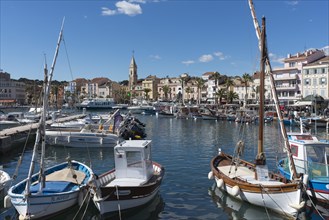 Harbour with historical boats, Sanary-sur-Mer