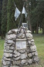 Symbolic grave stone for the cavalry