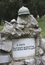 Symbolic grave stone for the infantry