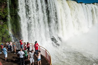 Tourists on a lookout