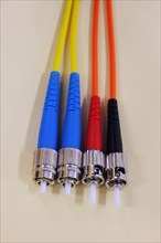 Colorful fiber optic cables