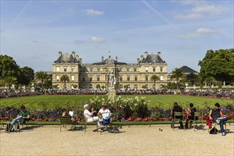 Palais du Luxembourg in the Jardin du Luxembourg