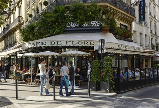 Cafe de Flore in the Quartier Saint Germain des Pres