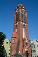 The protestant Lutheran church ruin in Swinoujscie