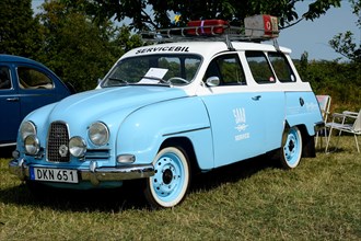 Vintage car SAAB 95 1964 in Ystad