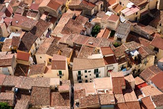 View from Rocca di Cefalu on the roofs of the historic centre