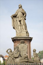 Monument to Prince Elector Carl Theodor Konrad Linck on the Alte Brucke bridge
