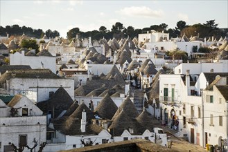 View over the trulli houses in the Rione Monti district