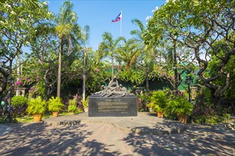 Memorare Manila Monument on Plaza de Santa Isabel dedicated to innocent victims killed during the battle of Manila