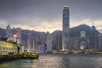 Hong Kong skyline and Star Ferry Pier