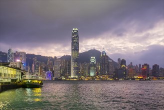 Hong Kong skyline and Star Ferry Pier