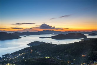 Sunset from Mount Tapyas View Deck over the Calamian Islands