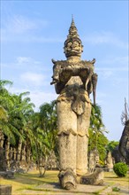 Religious statues at Buddha Park or Xieng Khuan
