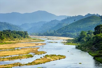 Dak Mi River or Song Dak Mi along the Ho Chi Minh Highway West