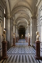 Portico with Roman busts