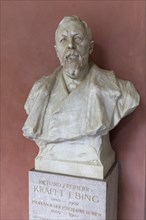 Bust of psychiatry professor Freiherr von Krafft-Ebing