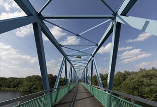 Blue bridge over the Ruhr