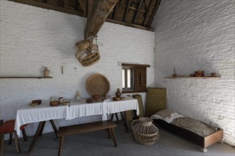 Medieval living room of a fisherman's house