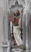 Jude the Apostle Gothic wooden sculpture