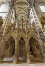 Gothic rood screen with triumphal cross group