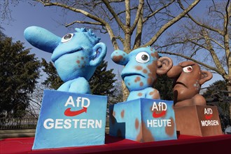 Figures representing the AfD yesterday