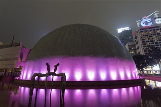 Hong Kong Space Museum at night