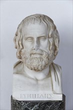 Bust of the Greek playwright Euripides