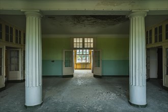 Hall in the former russischen officer barracks in Wunsdorf
