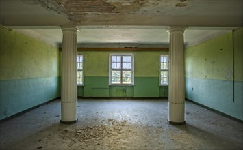 Hall in the former russischen officer barracks in Wunsdorf