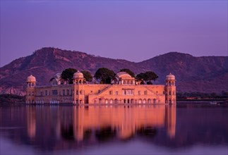 Water Palace Jal Mahal at sunset