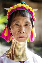 Portrait of a senior Kayan woman