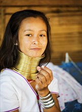 Young Kayan hill tribe woman